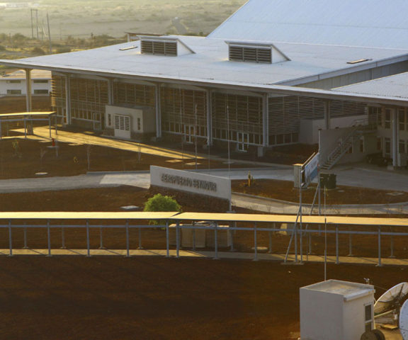 International (Ecological) Airport in Galapagos, Ecuador 